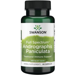 Swanson Full Spectrum Andrographis Paniculata 400 mg 60 cápsulas