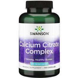 Swanson Citrate de Calcium Complexe 250 mg 100 Caps