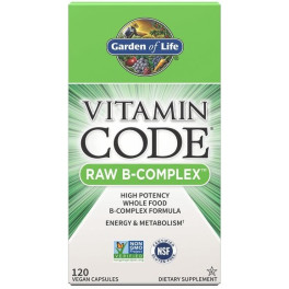 Garden Of Life Vitamin Code Raw Bcomplex 120 Vegan Caps