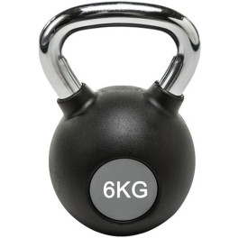Fitness Deluxe Kettlebell Agarre Acero 6kg
