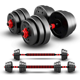 Ozio Fitness Kit 30 Kg De Mancuernas 2 En 1 Ajustables Multifit