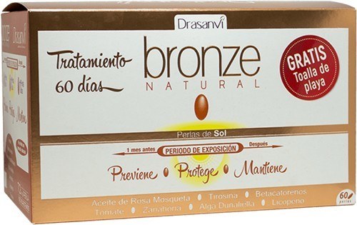Drasanvi Bronze Natural 60 perlas + Toalla Playa Drasanvi Bronze Natural 60 perlas + Toalla Playa