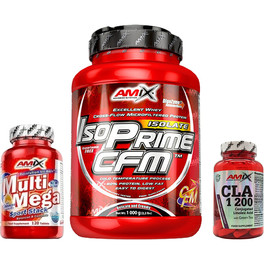 Amix IsoPrime CFM Isolate Protein 1 Kg - Contiene Enzimi Digestivi, Proteine ​​per Aumentare la Massa Muscolare