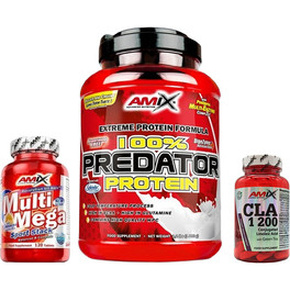 Amix Predator Protein 1 Kg - L-Glutamin-Proteine - Hilft beim Muskelwachstum - Ideal für Proteinshakes