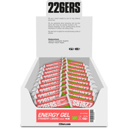 226ERS Energy Gel BIO Aardbei-Banaan Cafeïnevrij - 20 gels x 25 gr