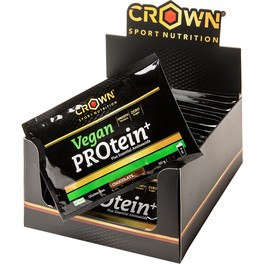 Crown Sport Nutrition Vegan Protein+, sachê de 30g - Isolado de proteína de ervilha fortificado com aminoácidos essenciais e micronizado para textura e sabor suaves, livre de alérgenos
