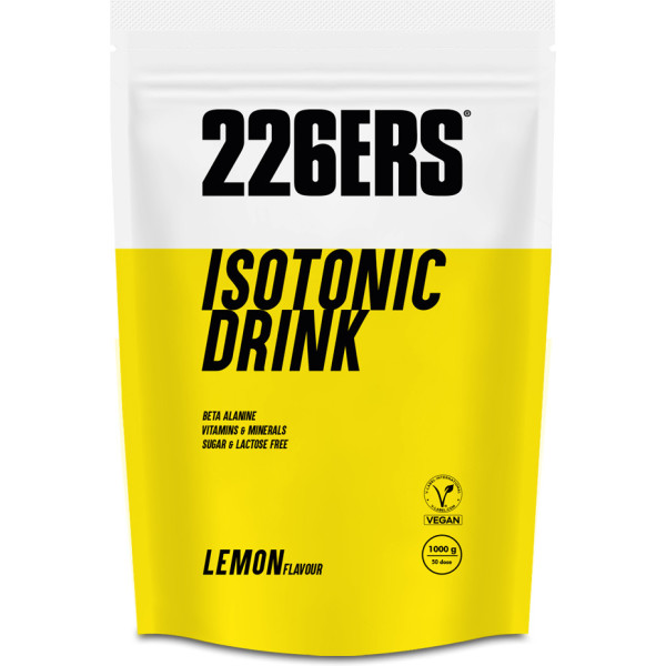226ERS ISOTONIC DRINK 1 KG - Gluten-free isotonic drink - Vegan - Sugar Free / Sugar Free - with Amylopectin, Beta Alanine, Mineral Salts and Vitamins - Intense Training and Hydration