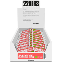 226ERS Energy Gel BIO Morango-Banana Sem Cafeína - 40 géis x 25 gr