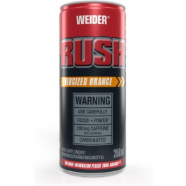 Weider Rush Rtd Naranja 12 latas x 250 Ml