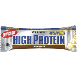 Weider 40% Low Carb High Protein Bar 1x50 gr - Barrita Baja en Hidratos y 40% Proteína
