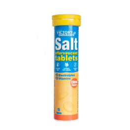 Victory Endurance Salt Effervescent - Sales Minerales Efervescentes 1 Tubo x 15 Pastillas - Sabor Cítrico