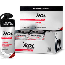 NDL Pro-Health Hydro Energy Gel + Caffeine 12 Geles X 60 Gr / Impulso De Energía