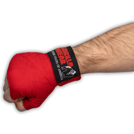Gorilla Wear Bandagens de boxe - Vermelho - 2,5 m