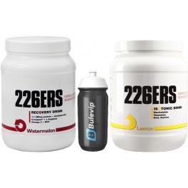 Pack 226ERS Isotonic Drink 500 gr + Recovery Drink 500 gr + Bidon Bulevip 600 ml Pack 226ERS Isotonic Drink 500 gr + Recovery Drink 500 gr + Bidon Bulevip 600 ml