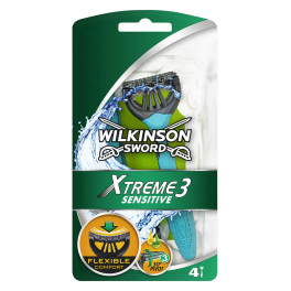 Wilkinson Xtreme-3 Sensitive Maquinilla Desechable 4 U Unisex