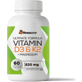 Fitnesszone Ultimate Formula Vitamin D3 & K2 + Magnesium 60 Caps