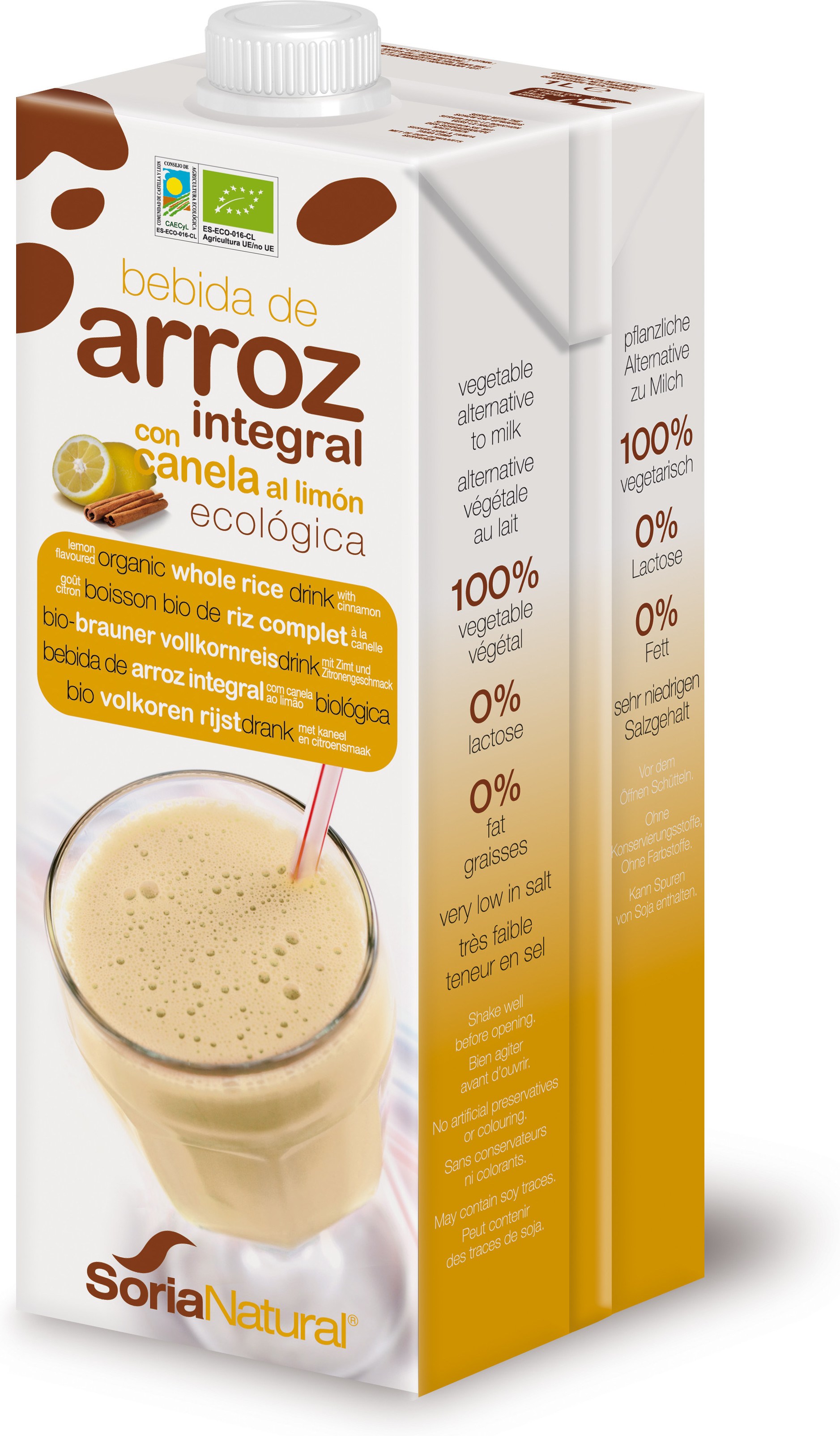 Soria Natural Pack Bebida Integral Arroz Canela Limon Bio 3x1 Soria Natural Pack Bebida Integral Arroz Canela Limon Bio 3x1