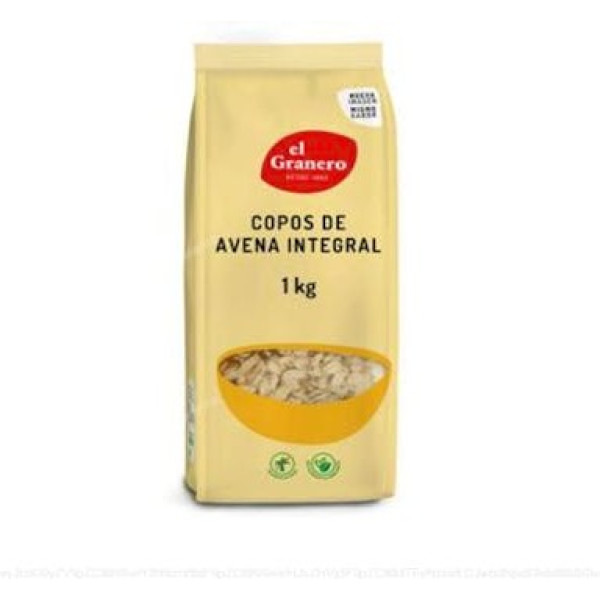 El Granero Integral Vollkorn-Haferflocken 1 kg – Ideal für die Zubereitung der gesündesten Rezepte