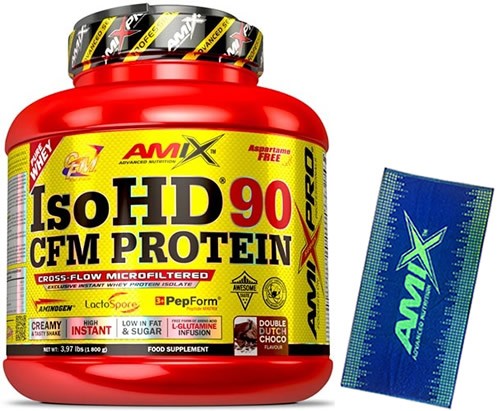 Pack Amix Pro Iso HD CFM Protein 90 1800 gr + Toalla Sportswear Azul -Verde Pack Amix Pro Iso HD CFM Protein 90 1800 gr + Toalla Sportswear Azul -Verde