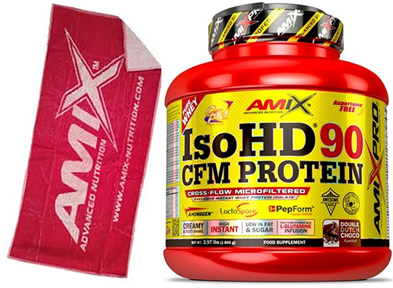 Pack Amix Pro Iso HD CFM Protein 90 1800 gr + Toalla Roja Pack Amix Pro Iso HD CFM Protein 90 1800 gr + Toalla Roja