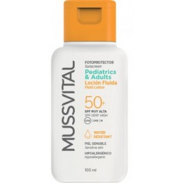 Mussvital Fotoprotector Pediatrics Adults Loción Fluida SPF 50+ 100ml Mussvital Fotoprotector Pediatrics Adults Loción Fluida SPF 50+ 100ml