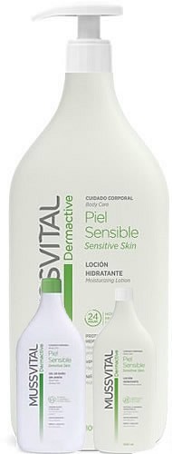 Mussvital Dermactive Locion Hidratante Piel Sensible 1000 ml + Kit de Viaje Piel Sensible Mussvital Dermactive Locion Hidratante Piel Sensible 1000 ml + Kit de Viaje Piel Sensible