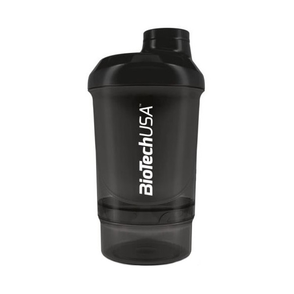 BioTechUSA Mélangeur Shaker Wave + Nano Noir 300 ml
