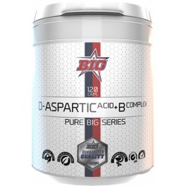 Acido D-aspartico di grado BIG Pharma + complesso B 120 capsule