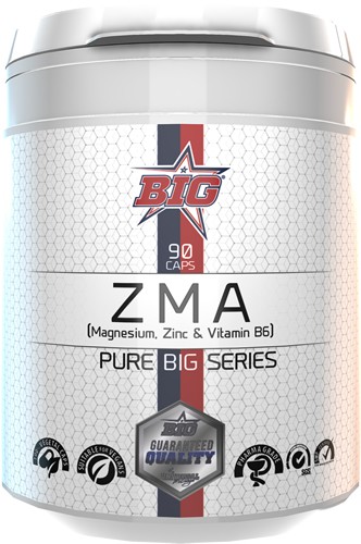 BIG Pharma Grade ZMA Magnesio Zinc Vitamina B6 90 caps BIG Pharma Grade ZMA Magnesio Zinc Vitamina B6 90 caps