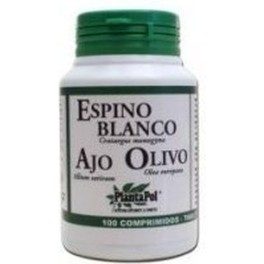 Planta Pol Espino Blanco Ajo Olivo 550 Mg 100 Comp