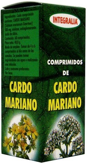 Integralia Cardo Mariano 60 Comp 500 Mg Integralia Cardo Mariano 60 Comp 500 Mg