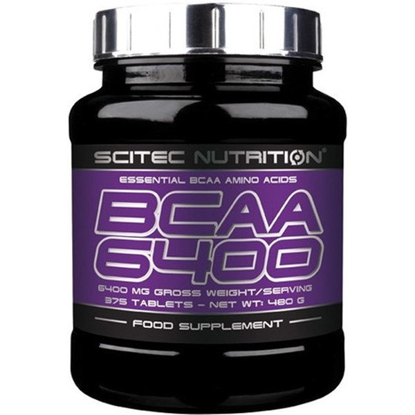 BCAA 6400 de Scitec Nutrition - 375 Tabletas | BULEVIP