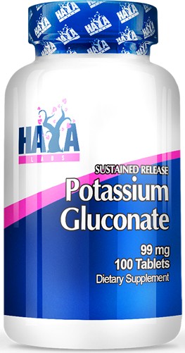 Haya Labs Potassium Gluconate 100 tabl Haya Labs Potassium Gluconate 100 tabl