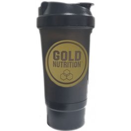 Gold Nutrition Shaker Mezclador Be Excellent Edition Negro Dorado 700 ml
