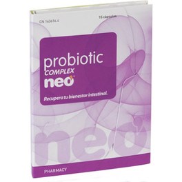Neo - Complément Alimentaire Complexe Probiotique 15 Gélules - Bien-être Intestinal et Emotionnel