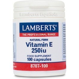Lamberts Vitamina E Natural 250ui 100 Caps