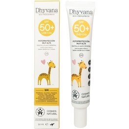 Dhyvana Protector Solar Infantil Spf50+ 50 Ml