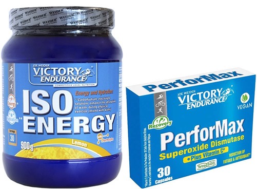Pack Victory Endurance Iso Energy (Isotonico) 900 gr + PerforMax 30 caps Pack Victory Endurance Iso Energy (Isotonico) 900 gr + PerforMax 30 caps