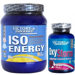 Pack Victory Endurance Iso Energy (Isotonico) 900 gr + OxyStorm 90 caps Pack Victory Endurance Iso Energy (Isotonico) 900 gr + OxyStorm 90 caps