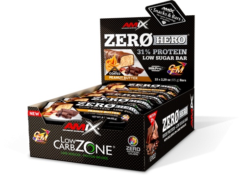 Amix Zero Hero 31% Protein Bar Cobertura Total 1 barrita x 65 gr Amix Zero Hero 31% Protein Bar Cobertura Total 1 barrita x 65 gr