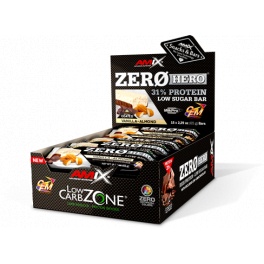 Barra de Proteína Amix Zero Hero 31% Cobertura Parcial 15 Barras x 65 Gr