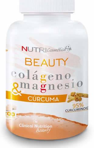 NutriCosmética Beauty Colágeno & Magnesio & Curcuma 200 compr NutriCosmética Beauty Colágeno & Magnesio & Curcuma 200 compr