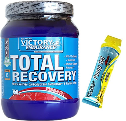 Pack Victory Endurance Total Recovery 750 gr + Pump Gel Limon 1 gel x 42 gr Pack Victory Endurance Total Recovery 750 gr + Pump Gel Limon 1 gel x 42 gr