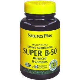 Natures Plus Super B 50 Complex 60 Comp