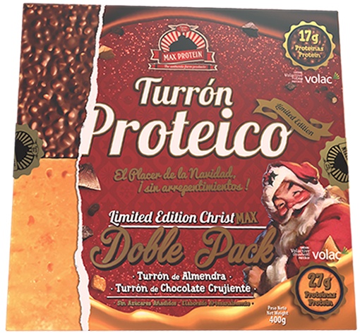 Max Protein Christmax Turron Proteico Doble Pack Max Protein Christmax Turron Proteico Doble Pack