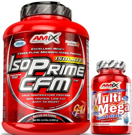Pack Amix IsoPrime CFM Isolate 2 kg + Multi Mega Stack 30 tabs Pack Amix IsoPrime CFM Isolate 2 kg + Multi Mega Stack 30 tabs