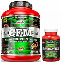 Pack Amix MuscleCore CFM Nitro Protein Isolate 2 kg + Detonatrol Fat Burner 30 caps
