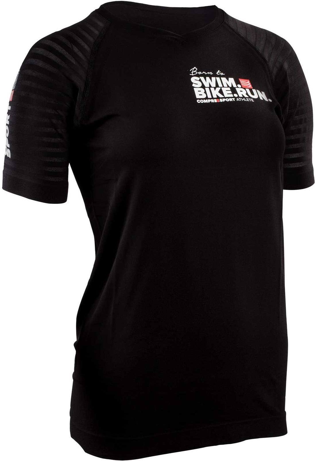 Compressport Camiseta de Entrenamiento Mujer Training Tshirt Swim Bike Run 2017 Negro Compressport Camiseta de Entrenamiento Mujer Training Tshirt Swim Bike Run 2017 Negro