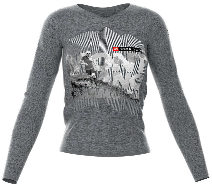 Compressport Training Tshirt LS Camiseta Manga Larga Mujer Mont Blanc 2018 Gris Compressport Training Tshirt LS Camiseta Manga Larga Mujer Mont Blanc 2018 Gris