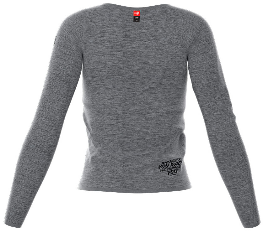 Compressport Training Tshirt LS Camiseta Manga Larga Mujer Mont Blanc 2018 Gris Compressport Training Tshirt LS Camiseta Manga Larga Mujer Mont Blanc 2018 Gris